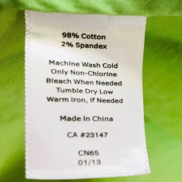 Talbots Button Down Jacket Lime Green Size 2 - Picture 6 of 7